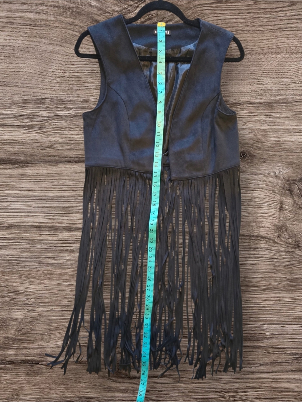 Express black fringe sleeveless vest ā Size Small š¤ - Picture 4 of 5